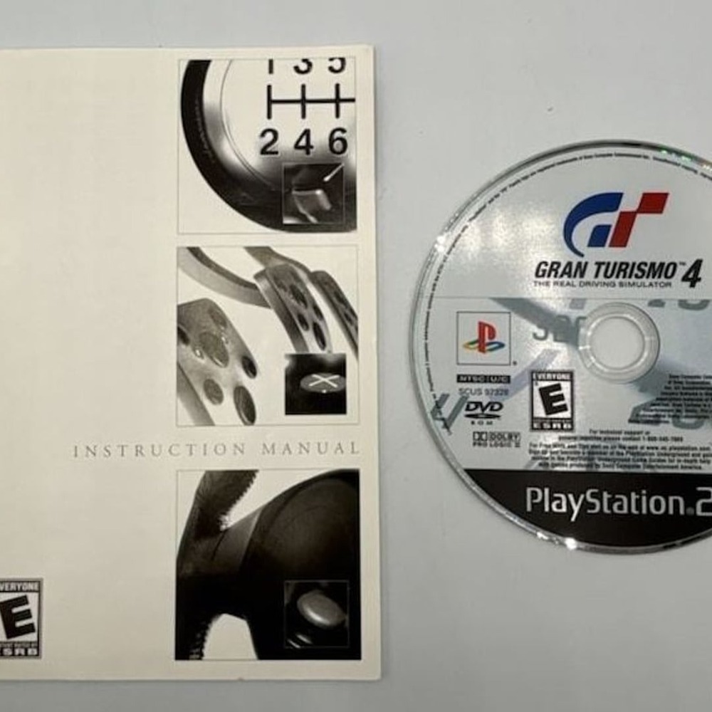 Gran Turismo 4 PlayStation 2 Game Disc and Manual